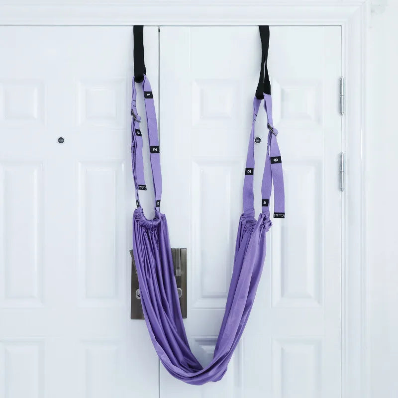 Women Aerial Yoga Hammock Pilates Anti-Gravity Swing Hammock Adult Hanging Swing Door Adjustable Home Auxiliary Trainer