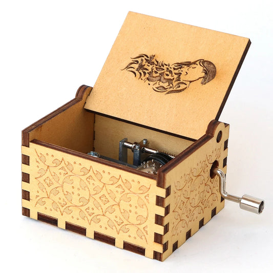 Y-Classical Wooden Carved Music Box Pocahontas Theme Musical Box Decorative Musical Boxes Birthday Gift Music Box Christmas Gift