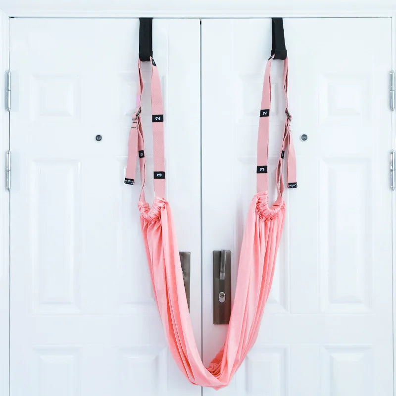 Women Aerial Yoga Hammock Pilates Anti-Gravity Swing Hammock Adult Hanging Swing Door Adjustable Home Auxiliary Trainer